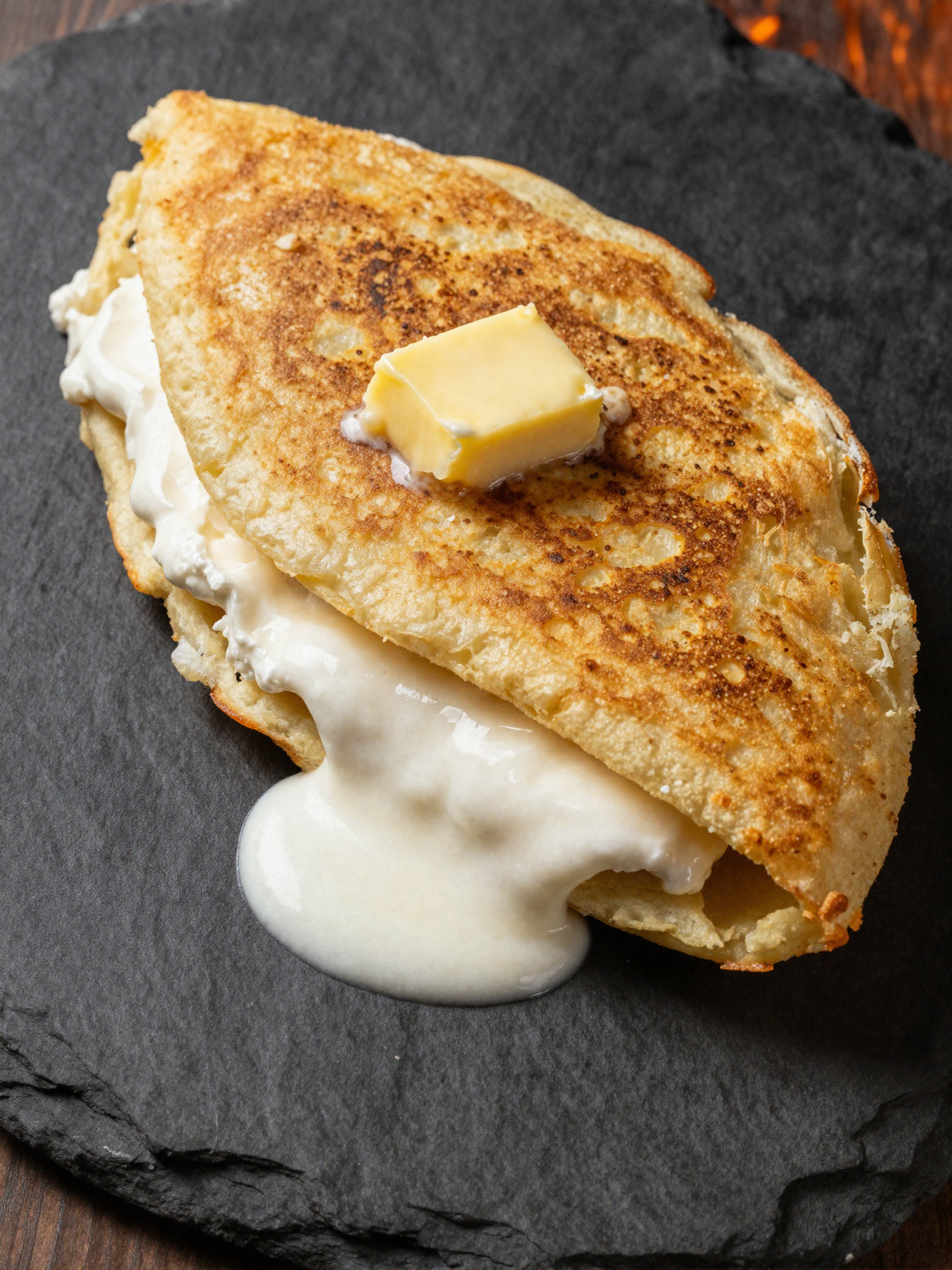 Cachapa con queso de mano